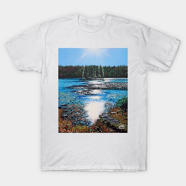 'Light Shines on Bass Lake' T-Shirt by jerrykirk